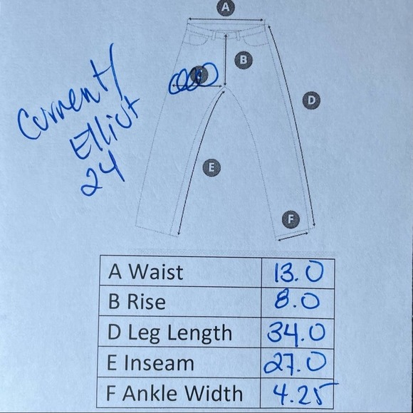 CURRENT ELLIOT DISTRESSED MEDIUM WASH SKINNY DENIM JEAN - 24 - Picture 10 of 10